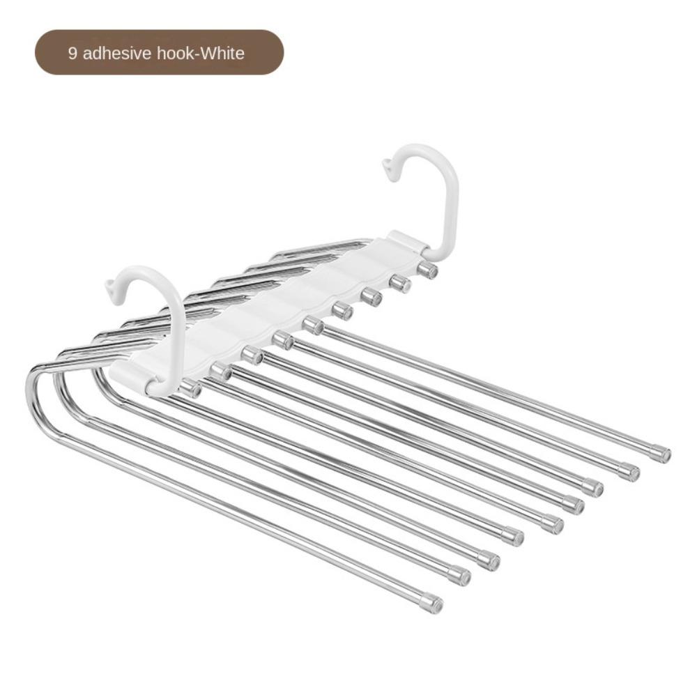 Foldable Pants Rack Closet Organizer Closet Trouser Racks  for Pants Jeans Leggings Trousers Skirts