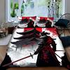 Attic Black Warrior Pattern 3D Printed Duvet Cover Japanese Style Bedding Set Pillowcases Polyester Soft Comfortable Quilt Cover