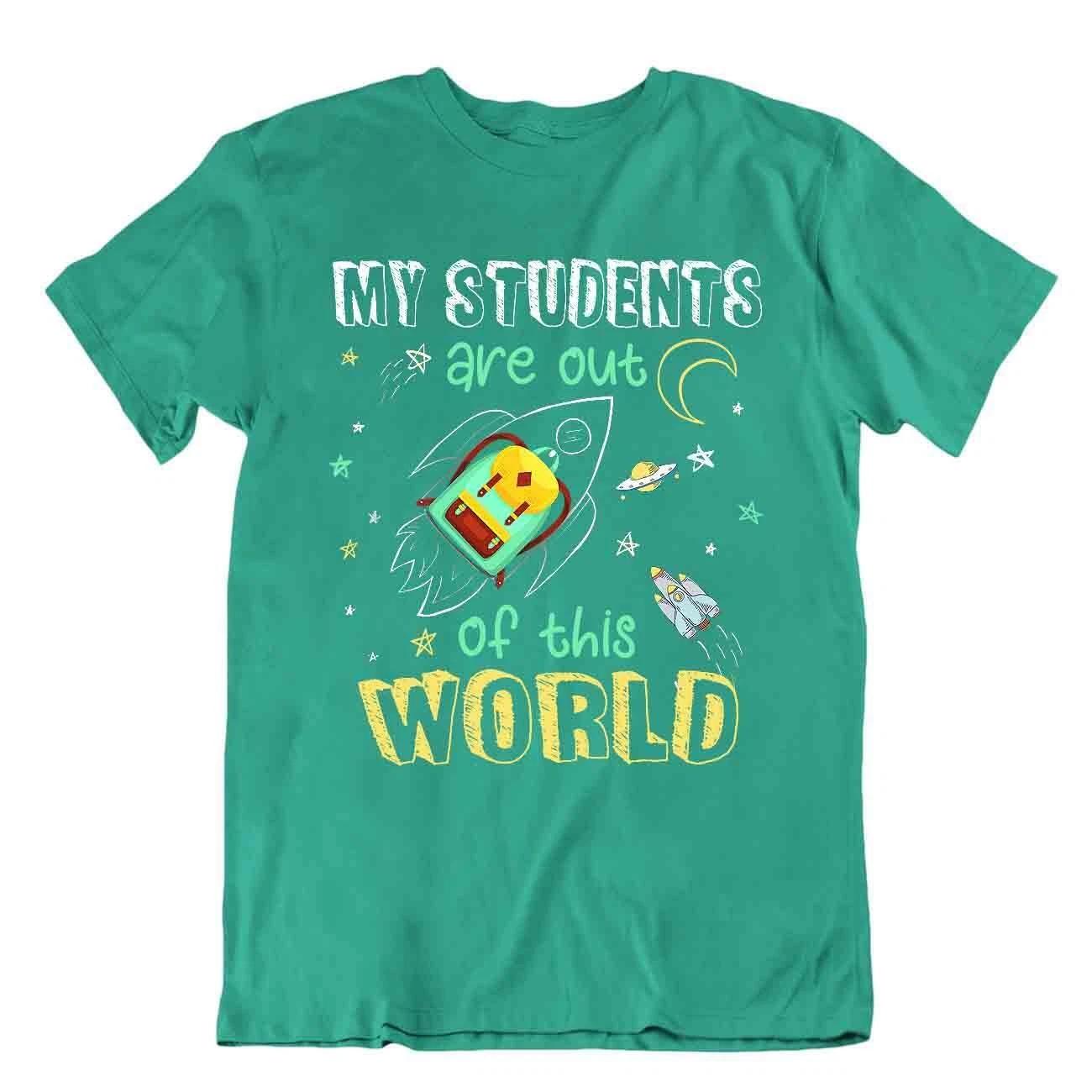 Students Teacher Tshirt Funny Comic T-Shirt Classic End Of Year Gift Tee M