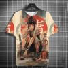 Japanese samurai samurai samurai sword tattoo girl T-shirt 3D printing universal personality anime T-shirt