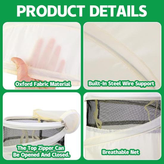 Yousheng Plant Protector Cone Winter Pop-Up Rose Collar Freeze Protection Roses Bush Cover with Mesh Protect Plants from Frost Animals for Garden