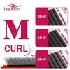 FADVAN M/L/L+/C/D Curl 3D/4D/5D W Shape Eyelash Extensions Waterproof Curling Natural Volume Lashes Soft Black False Eyelashes