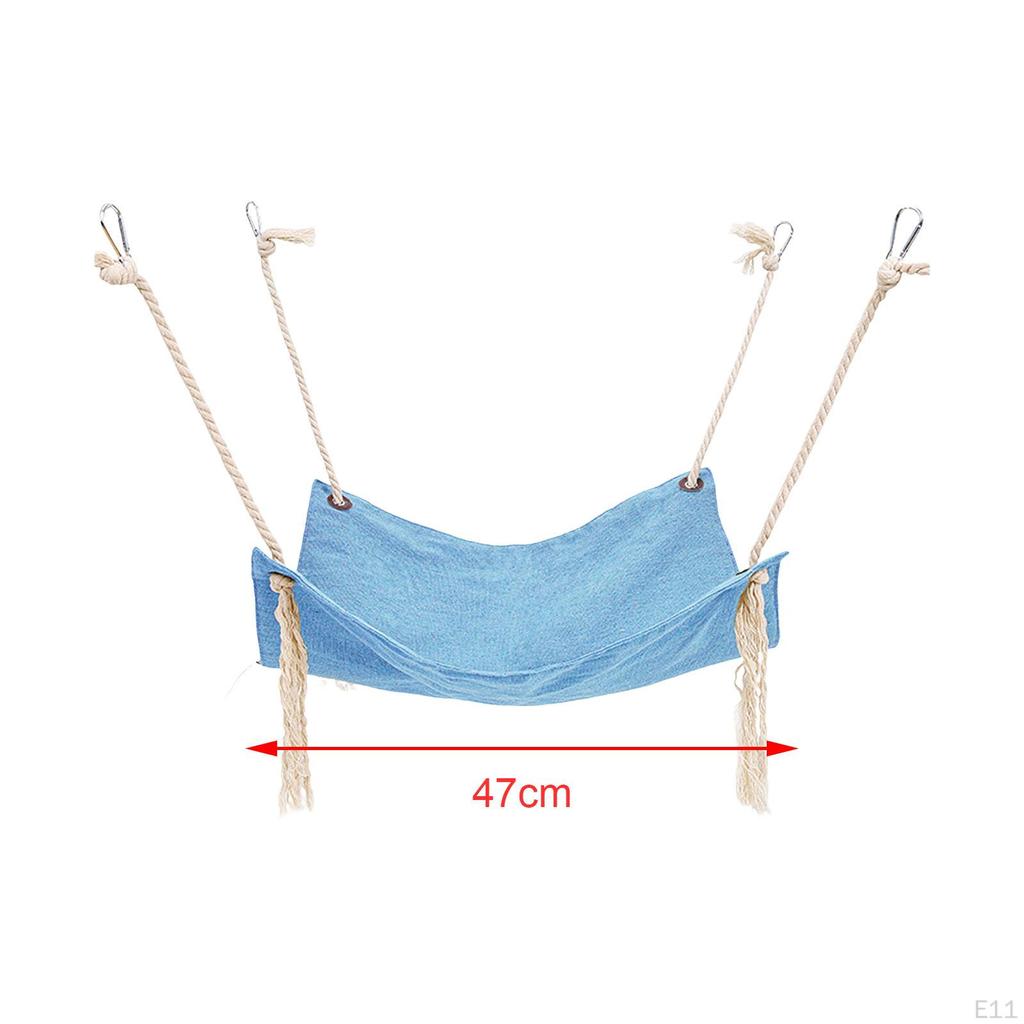 Breathable Cat Hammock Sleeping Mat Lounge Four Seasons, Hanging Reversible Basket Sunshine Seat