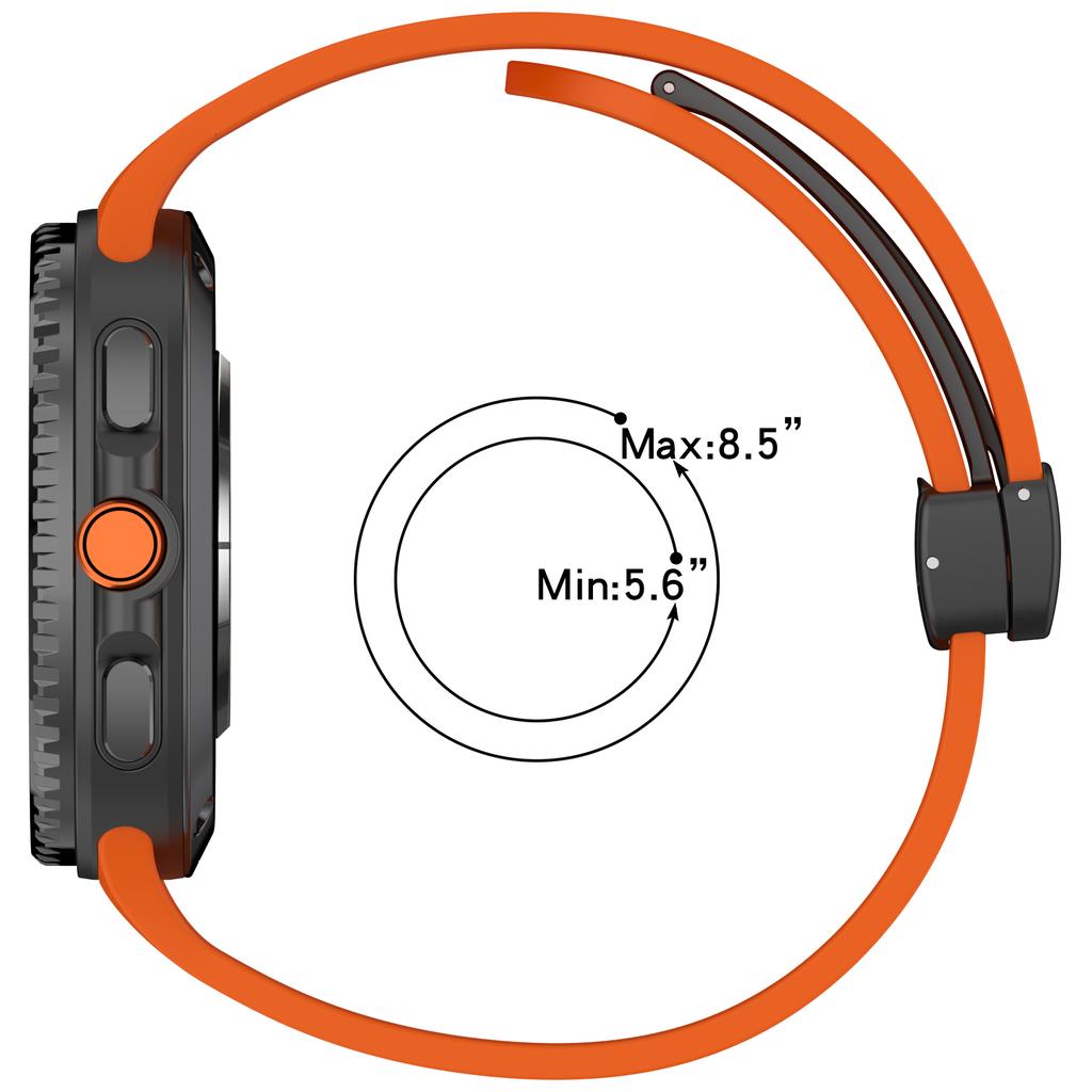 Magnetisches Silikonarmband für Samsung Galaxy Watch 8 40 44mm Sportarmband für Galaxy 8 Classic 46mm Ohne Lücken Smartwatch-Armband