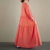 DIMANAF Neu 2026 Damen Übergröße Frühling Sommer Strand Mode Dame Langes Kleid Locker Übergröße Maxi Blumendruck Schwarz