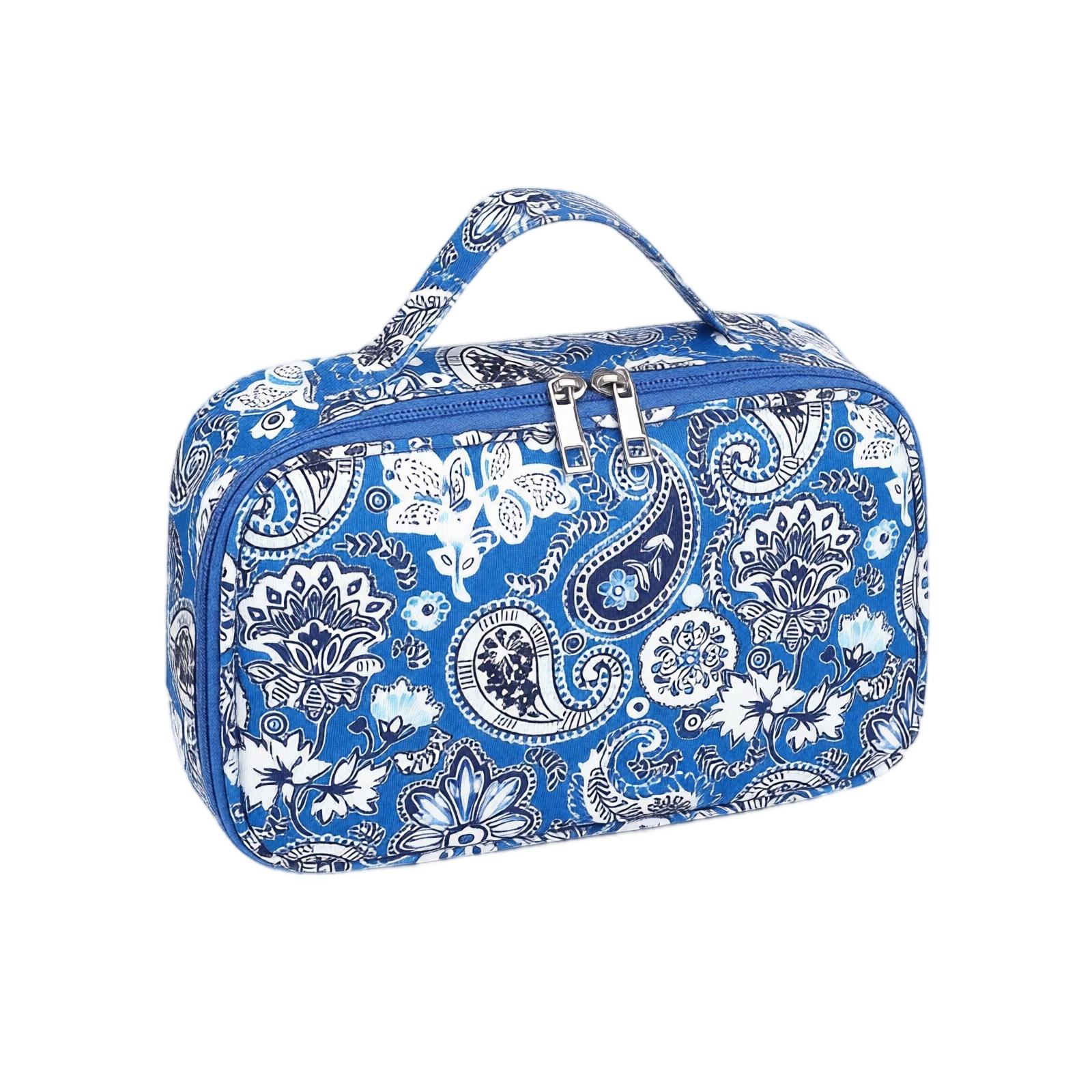 Portable Mahjong Storage Bag with Handle Large Capacity Durable Fabric Zipper Closure Travel Carrying Case for Mahjong Set Organizer One Size