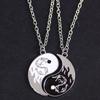 Couple Pendant Necklace Bagua Dragon Totem Splicing Necklace