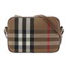 Classic Check Print Canvas Leather Crossbody Bag Women Bags Beige 80844951