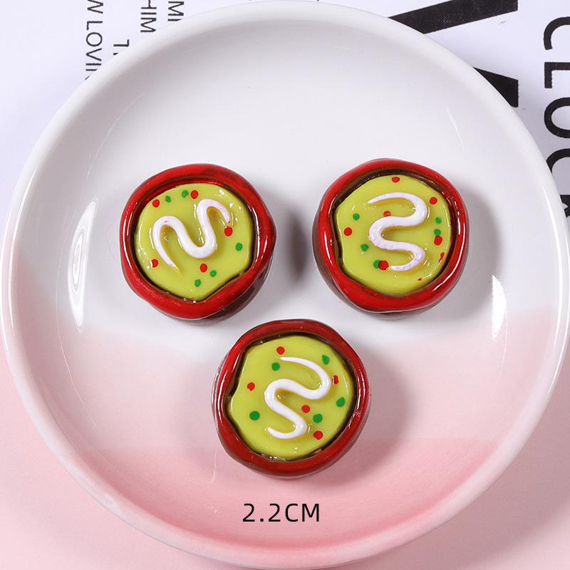 Ready-made Simulated Food Sushi Bread Pizza DIY Phone Case & Beauty Accessories for Kids Resin Jewelry