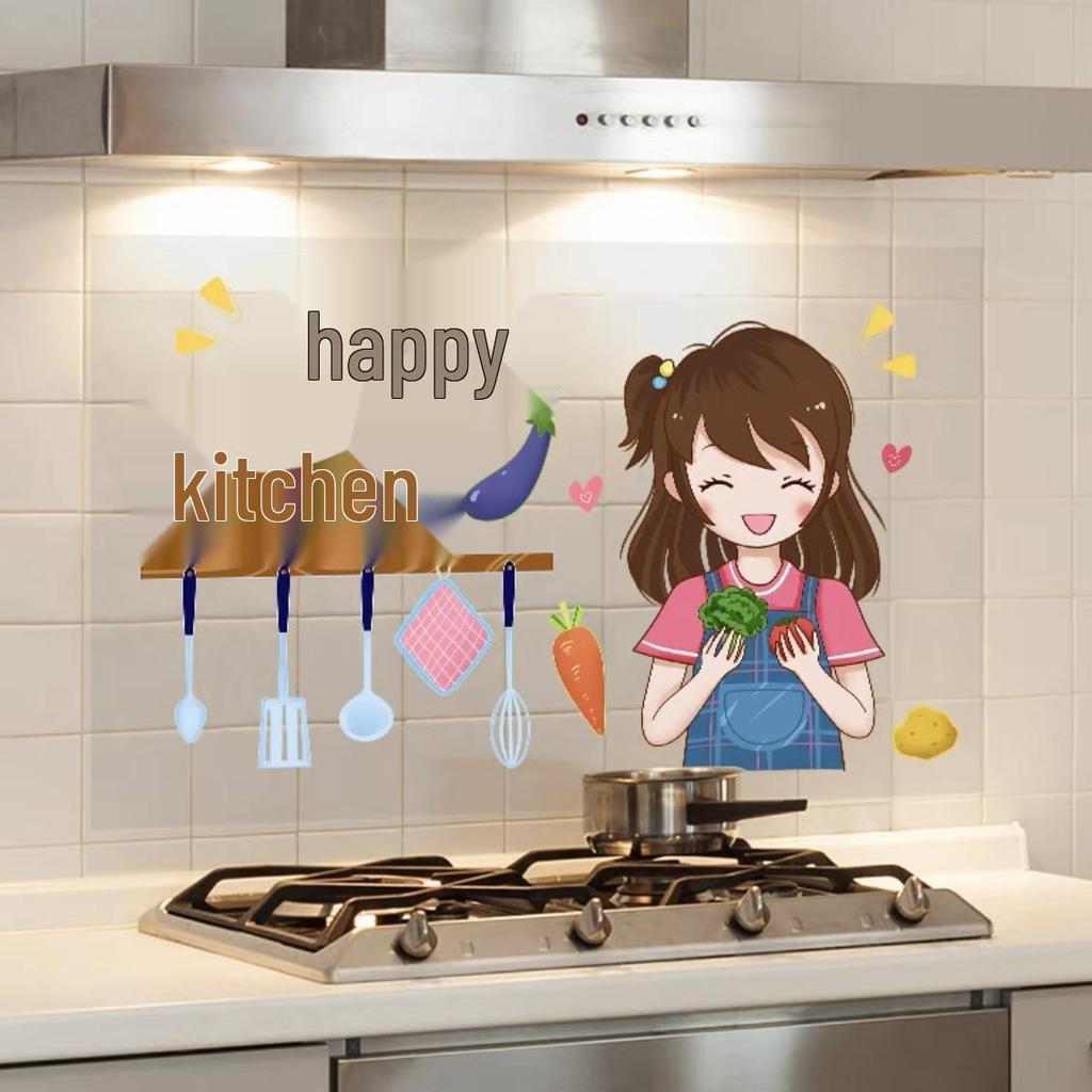 Ulepszone Odporne na Olej, Wodoodporne, Odporne na Ciepło, Ognioodporne Naklejki Kuchenne na Kuchenkę i Okap.