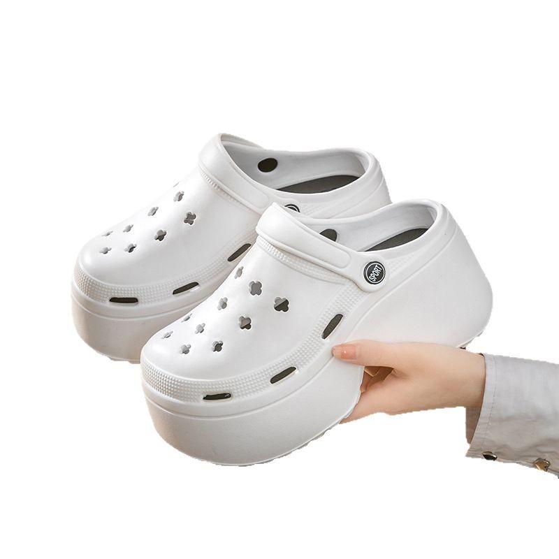 Chunky Platform Clogs Shoes for Women Non Slip Beach Wedges Sandals Woman Summer Fashion Thick Bottom EVA Sandals Slippers