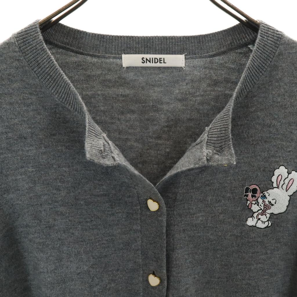 Beauty products SNIDEL foxy illustrations collaboration USAGI ONLINE 10th Anniversary Limited Edition Long sleeve knit cardigan Women Used