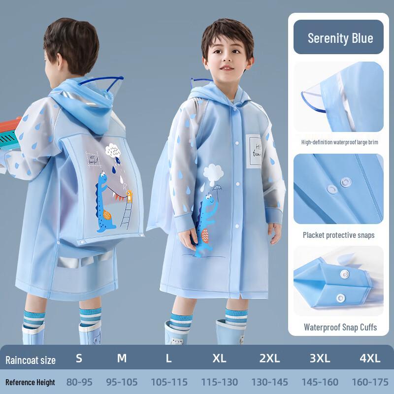 Children s School Raincoat with Backpack Slot XL (115-130cm)