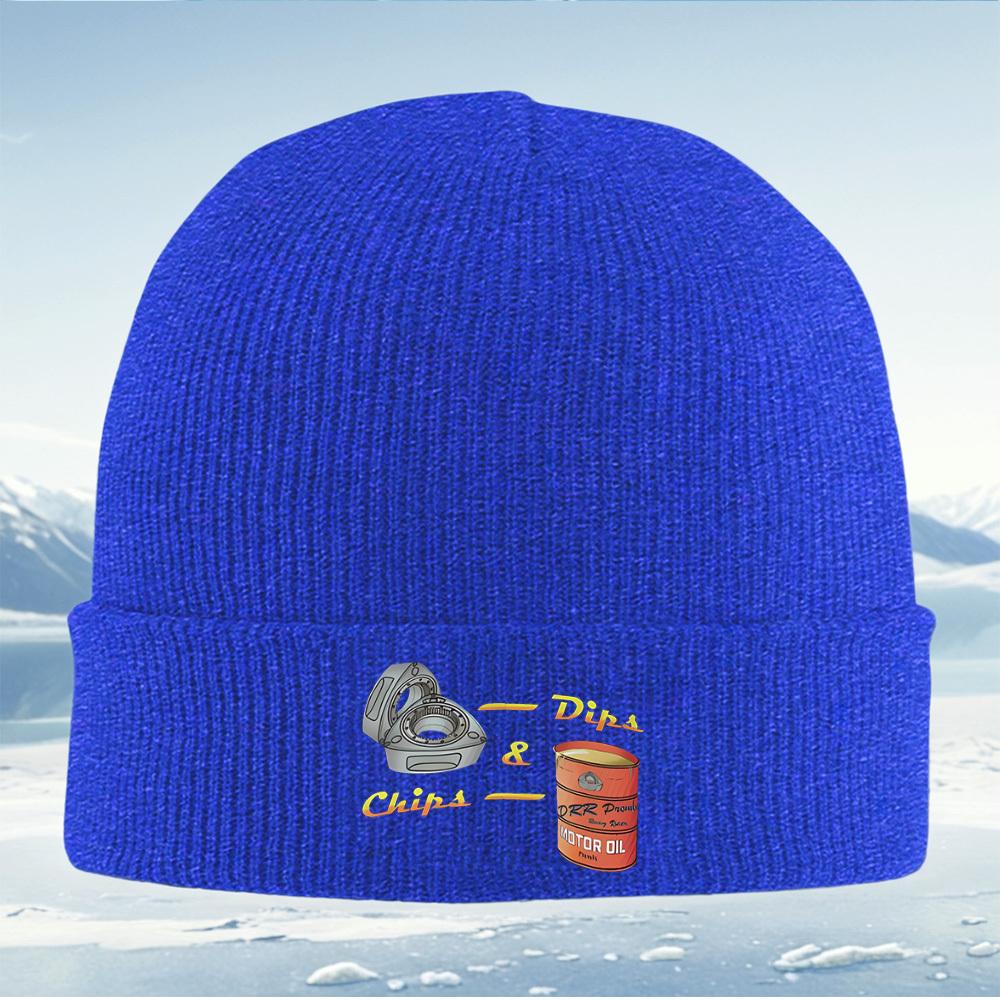 Rotary Engine Chips and Oil Barrel Men Women Unisex Knitted Hat Beanie Pullover Cap Winter Thermal Warm Christmas Outdoor Cyclin