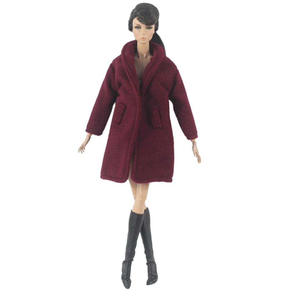 Handgefertigte BABI KLEIDUNG Wollmantel Outfit für 30cm Puppe 11,5 Zoll bjd Kleidung Viele Stilrichtungen Geschenke für Puppenzubehör #02