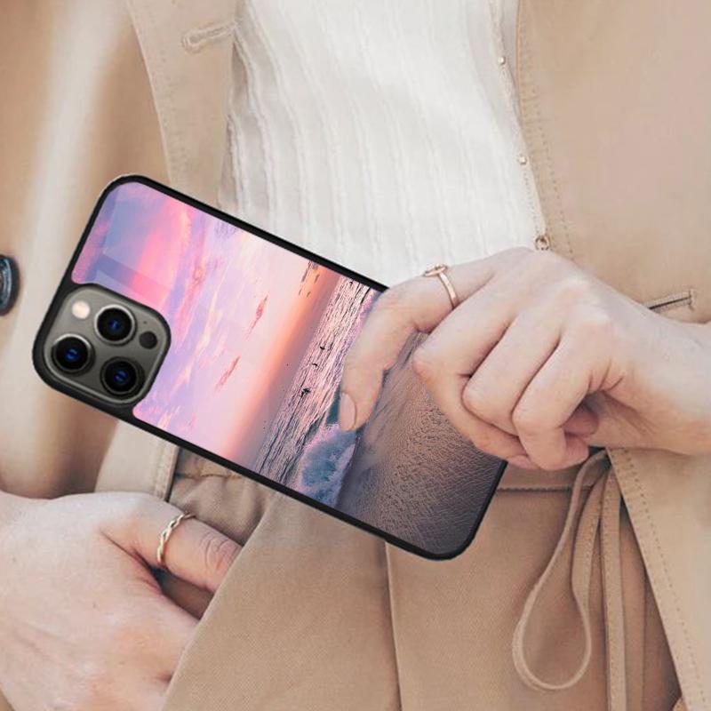 Beach Magnetic Phone Case For APPLE iPhone 17 Air 16 14 13 12 Pro Max 15 Plus Wireless Charge With MagSafe Cover