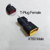1PCS RC Battery Connector Adapter XT30 XT60 XT90 T-Plug TRX Male to Female Plug For RC LiPo Battery Charger