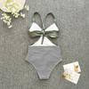 Jednodílné plavky Tankini Halter Velké velikosti Brazil Beach Push-Up plavky Body s vysokým pasem Monokiny Bikiny