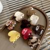 1/5pcs Acetic Acid Hair Claw Creative Heart Shaped Hair Gripper For Women Girls Exquisite Half Tied Hair Clip Hair Accessories