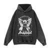 Oversized Streetwear Hoodie Men - Cotton Graphic Print Long Sleeve Loose Fit Winter Casual Sweatshirt