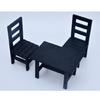 Miniature Kitchen Table And Chairs Set Wooden Dollhouses Furniture For 1/6 Scale Doll Decors