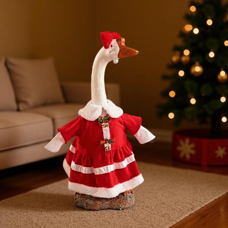 Classic Christmas Porch Goose Decoration Dress-up Shirt