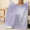 Lightweight Flannel Throw Blanket - Star Pattern, Soft & Cozy, Thin Throw for Home, Halloween & Christmas, Daily Comfort