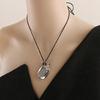 Contemporary Long Necklace Wine Bottle Pendant Necklace Peace Buckle Neck Jewelry Alloy Texture for Various Occasion