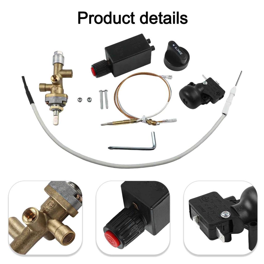 Outdoor Patio Gas Heater Replacement Parts 7pcs with Safe Control Valve
