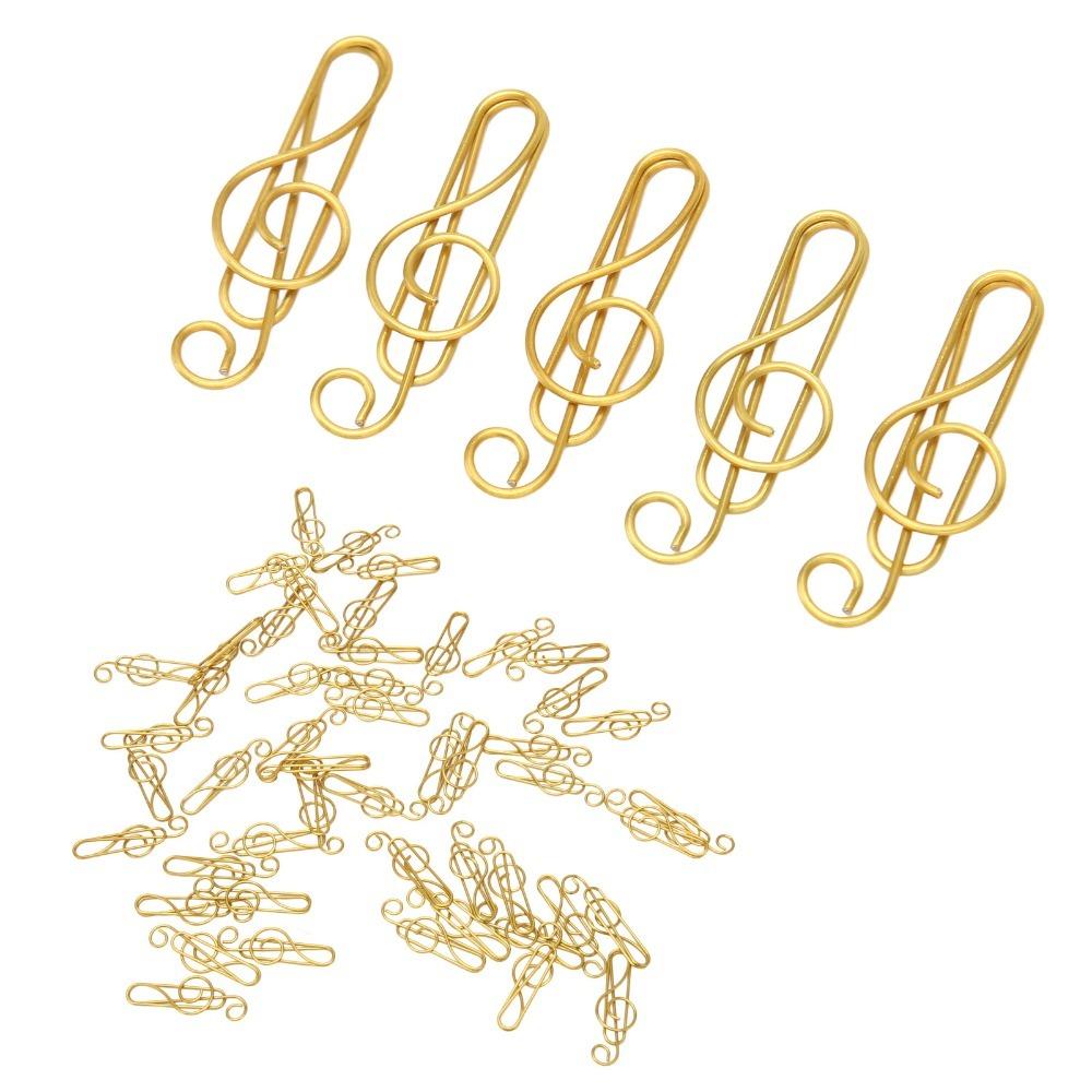 100 Pcs Anti Slip Cute Paper Clips Music Note Shape Cool Paper Clips Small Paper Clips  Scrapbook