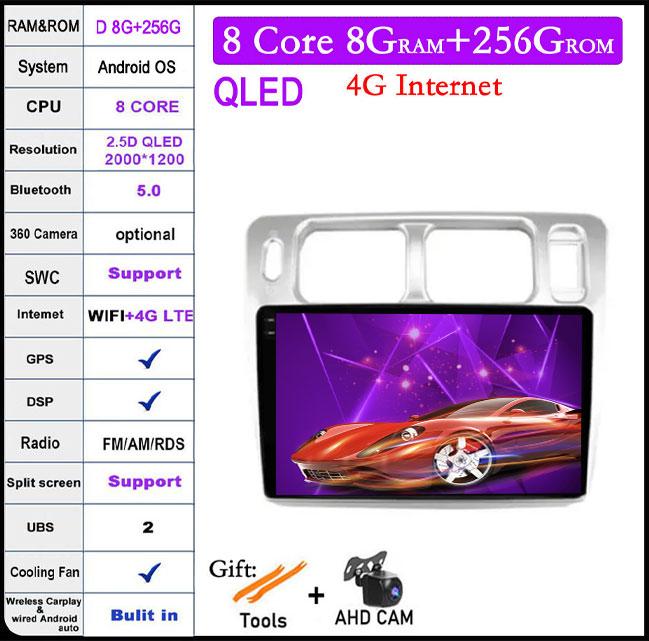 Car Radio For Mitsubishi Pajero iO 1998 - 2007 Android 14 4G+WIFI Android Auto Carplay GPS Navigation Player