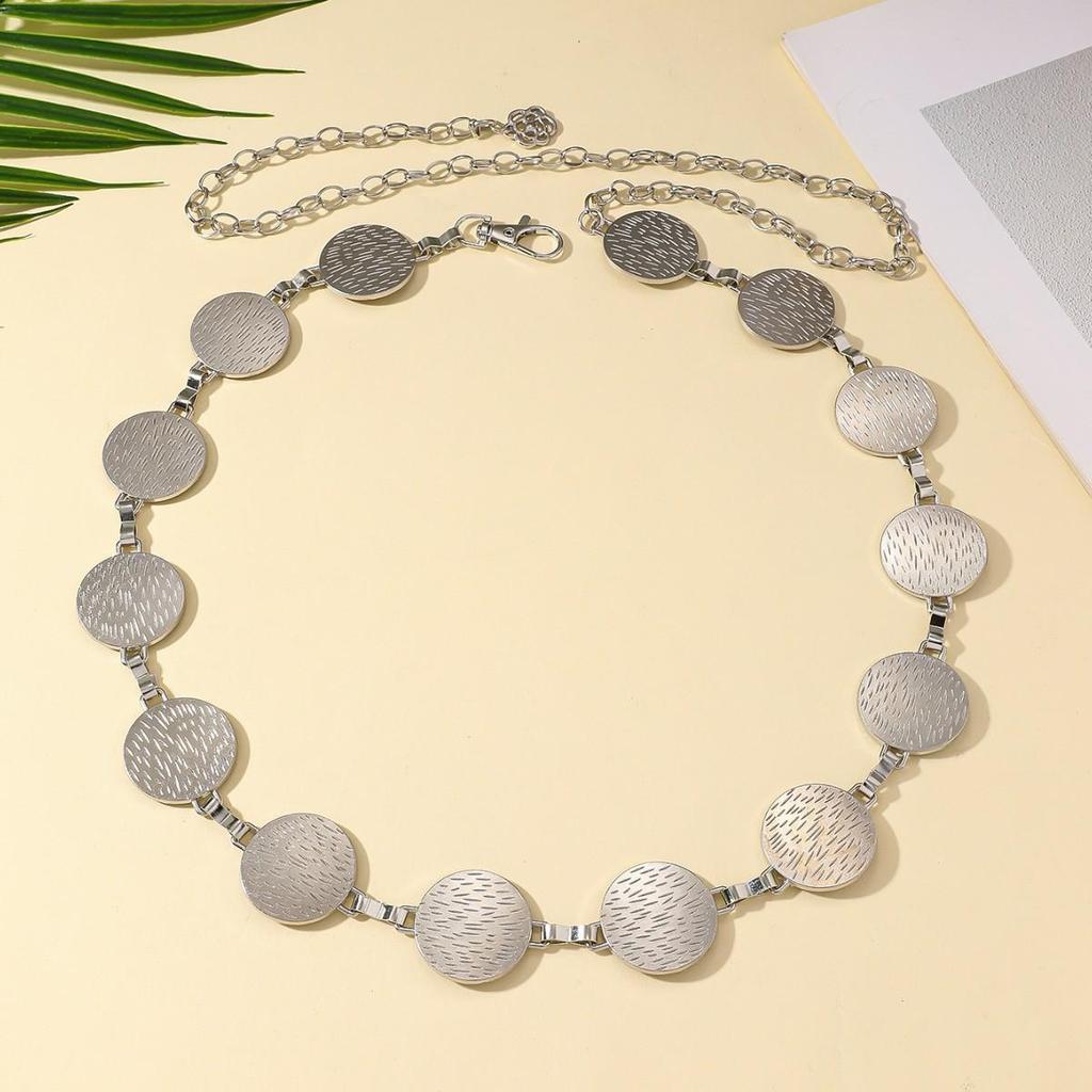 Bohemian Retro Metal Waist Chain for Women - Ethnic Style Body Jewelry