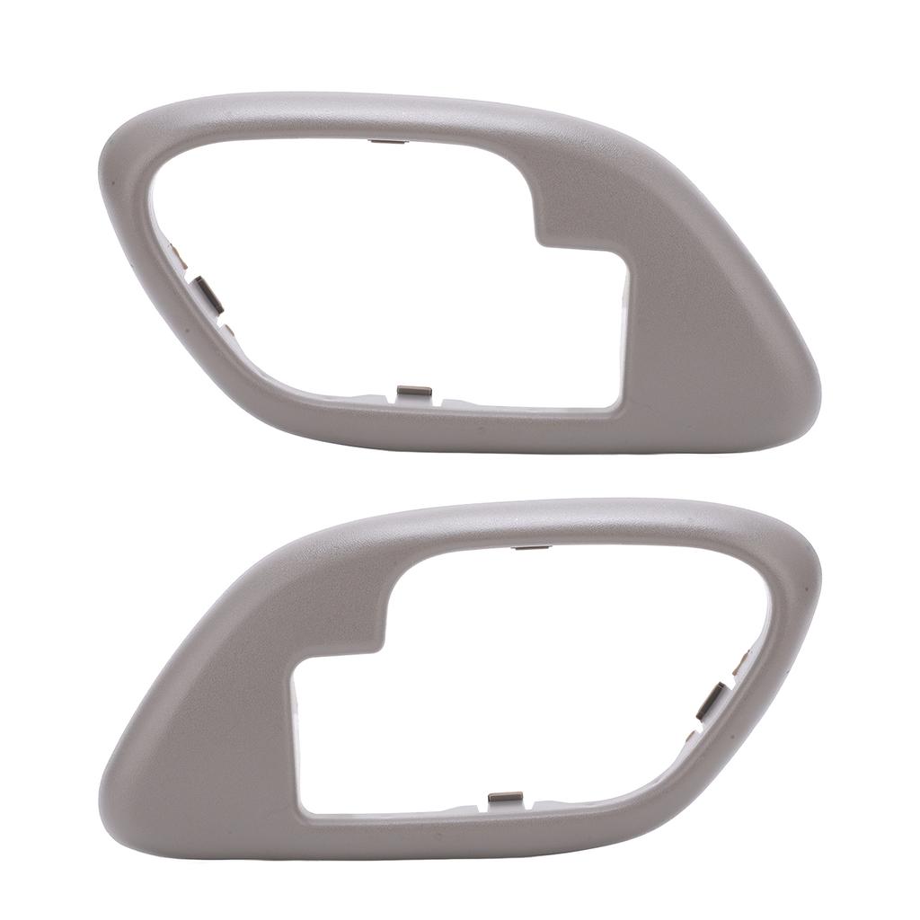 2Pcs Car Interior Handle Inside Door Decoration Grey Set Kit Replacement for Cadillac Escalade
