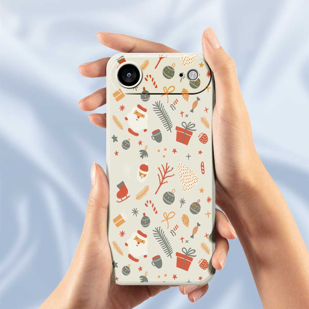 For iPhone Air Case Candy Gifts Pattern Printing Straight Edge TPU Phone Back Cover