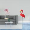 Flamingo Resin Bird Sculpture Statue Figurine Modern Art Garden Decor with Metal Stand for Yard Pond