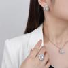 Da New Whirlpool Diamond Necklace Women's S925 Silver Personality Niche Design Advanced Collar Bone Chain Accessories