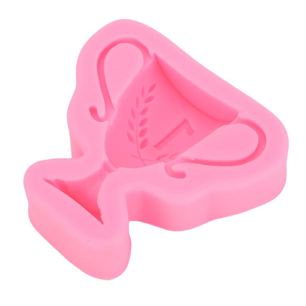 Silicone Fondant Mold Trophy Shape Chocolate Mould for Cake Decoration Cupcake Topper Home Baking