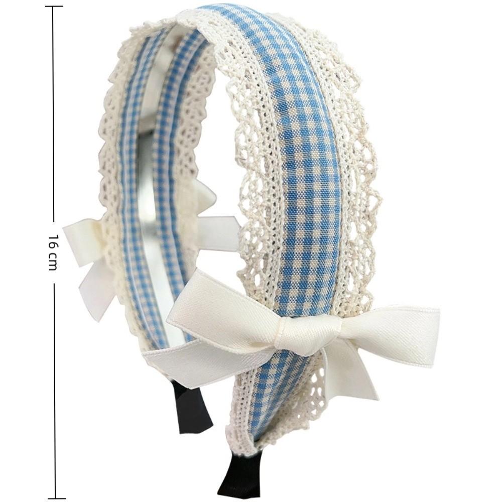 Korean Fairy Elegant Lace Bow Headband Adjustable Non-slip Hair Hoop Fashion U Shape Headwear Women Girl Hair Accessory