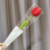 Crochet Tulip Flower Handwoven Flowers DIY Art Crafts Party Decoration for Wedding Birthday Party Background Decoration