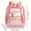 Backpack Waterproof Transparent School Bag Girl Large Capacity Backpack Solid Clear Backpack Men Fashion Transparent Plastic Bag