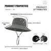 Sun Bucket Hat Fishing Breathable Protection Wide Brim with Inner Hard Shell for Golf Summer
