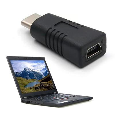 1PC Mini USB Buchse auf Typ C Stecker Adapter Mini T Typ Buchse auf Datenkabel