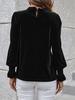 2024 Autumn/Winter Women's Velvet Long-Sleeve Top