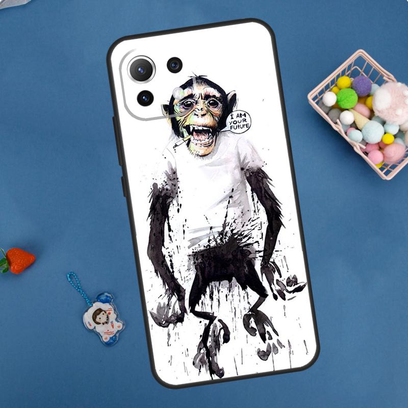 Cartoon Monkey Case For Xiaomi 15 Ultra 13 14 11T 12T 13T 14T Pro POCO X7 Pro F5 F6 M6 X3 X5 X6 Pro Coque