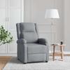 Vidaxl Massage Armchair, Light Gray, Fabric Upholstered
