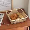 Woven Iron Art Storage Basket Hollow Out Fruit Shopping Basket Bread Desktop Organizer Laundry Basket Metal Storage Organizers