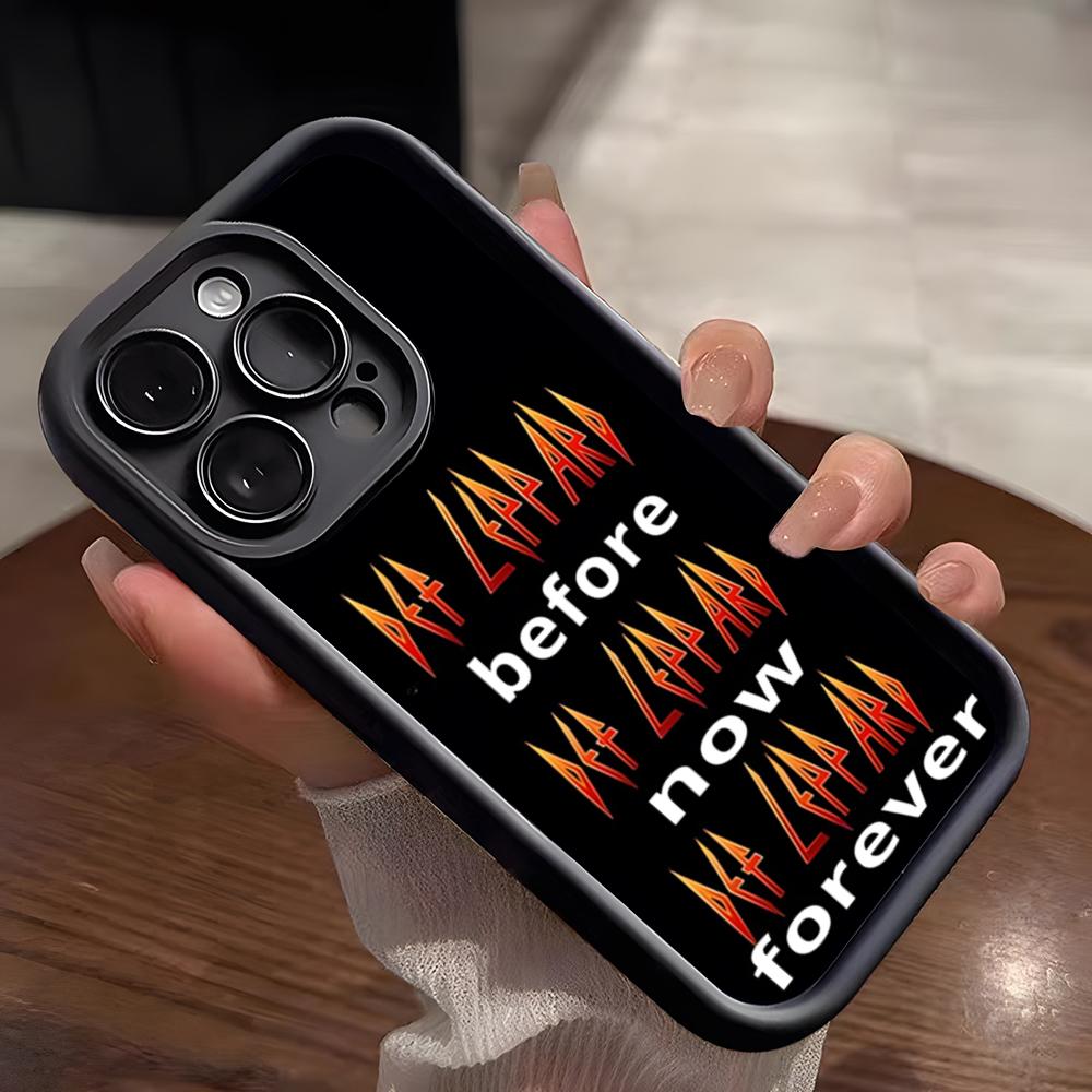

D-Def Leppard Band Phone Case For IPhone 17 Pro Max 15 Pro 16 14 Plus 12 13 Mini 11 Pro Shockproof Soft Cover iPhone 14