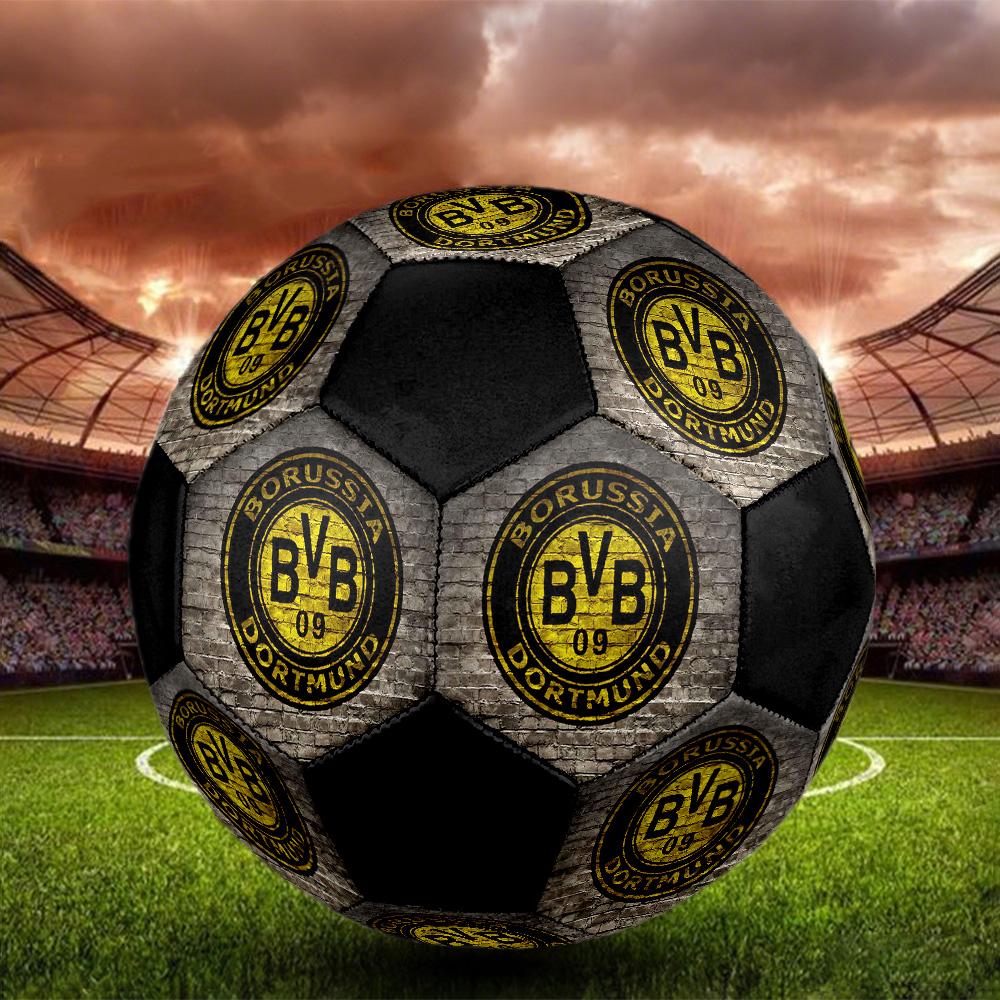 Borussia Dortmund Fußball Bunt Für Alle Altersgruppen Maschinengenäht PVC Wettkampfbereit Langlebig Hoher Rückprall.GRÖSSE5