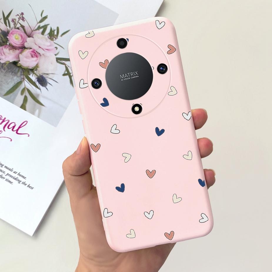 Für Honor Magic6 Lite Hülle Honor X9b Hübsche Mädchen Sonnenblumen Hülle Weiche Silikon Handyhülle Für Honor Magic6 Lite HonorX9b Bumper