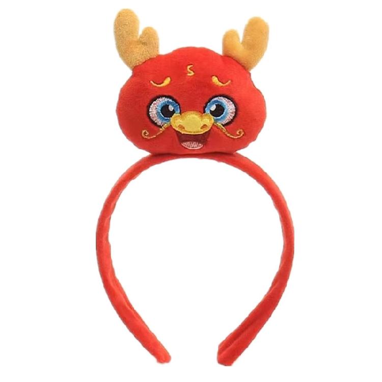 

Cartoon Stuffed Dragon Hair Hoop Christmas Teens Cosplay Headband Multiple Type